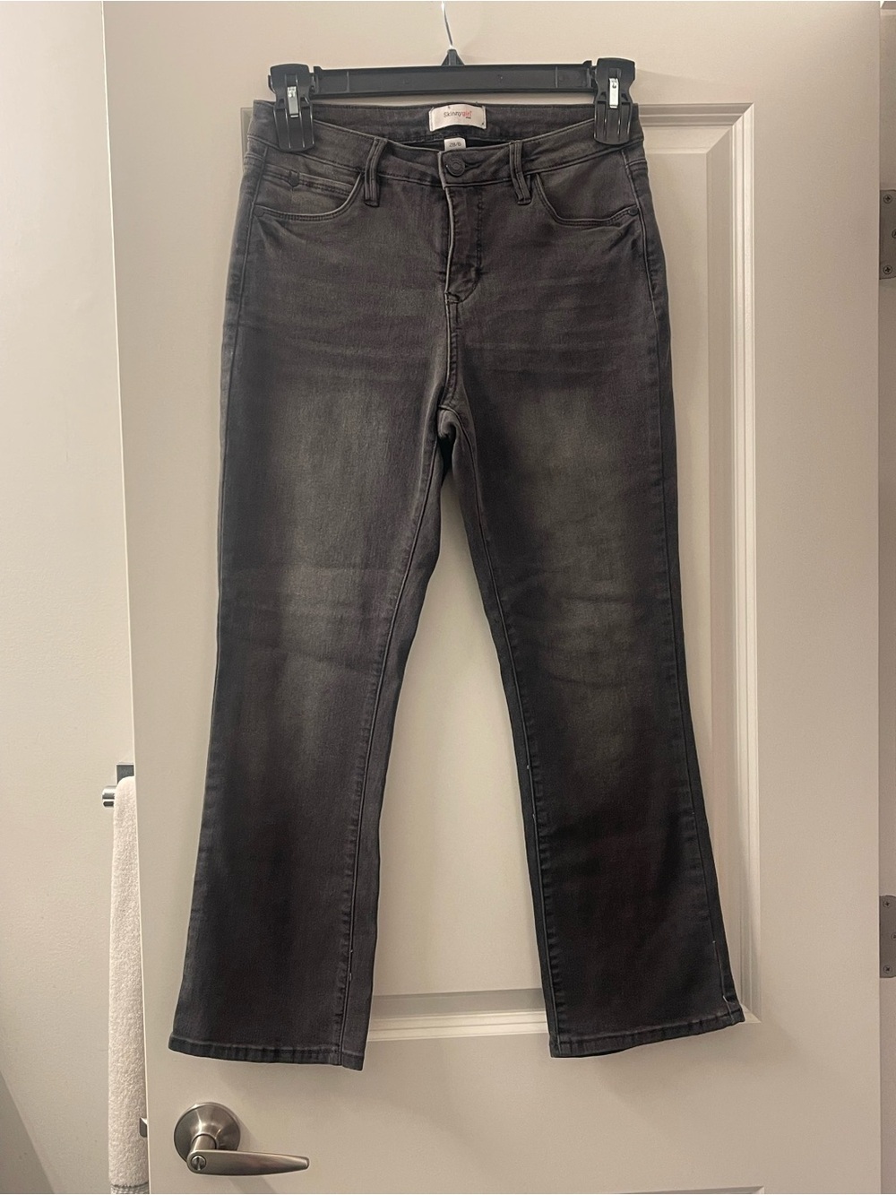 Skinnygirl Faded Black Bootcut Jeans